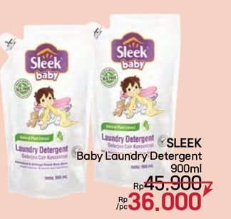 Sleek Baby Laundry Detergent 900 ml Diskon 21%, Harga Promo Rp36.000, Harga Normal Rp45.900