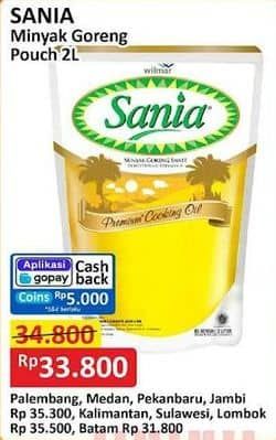 Promo Harga Sania Minyak Goreng 2000 ml - Alfamart