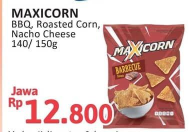 Promo Harga MAXICORN Snack Roasted Corn, Nacho Cheese, Barbecue 150 gr - Alfamidi