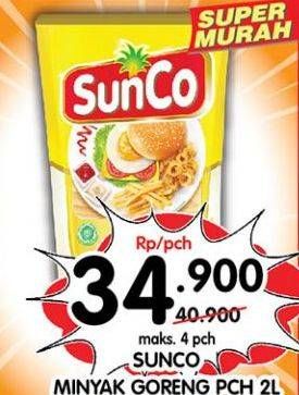 Promo Harga Sunco Minyak Goreng 2000 ml - Superindo