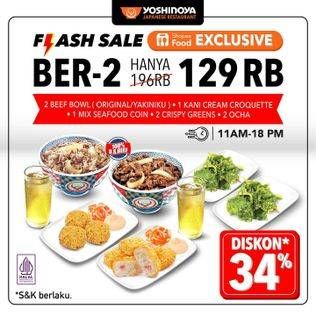 Promo Harga Yoshinoya Beef Bowl Regular  - Yoshinoya