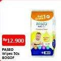 Promo Harga Paseo Baby Wipes 50 sheet - Alfamart