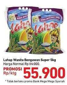 Promo Harga Beras Lahap Beras Wanita Bengawan Super 5 kg - Carrefour