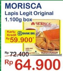 Promo Harga MORISCA Lapis Legit Original 1100 gr - Indomaret