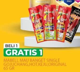 Promo Harga Mabell Me Sosis Menyala Banget Gochujang, Meleleh Banget Keju, Medes Banget Hot 65 gr - Yogya