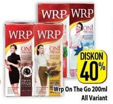 Promo Harga WRP Susu Cair On The Go All Variants 200 ml - Hypermart