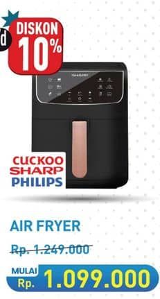 Promo Harga Cuckoo, Sharp, Philips Air Fryer  - Hypermart