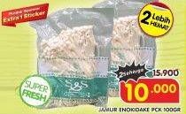 Promo Harga Jamur Inokitake (Jamur Enokitake) 100 gr - Superindo