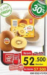 Promo Harga Kiwi Zespri Gold 4 pcs - Superindo