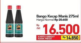 Promo Harga BANGO Kecap Manis 275 ml - Carrefour