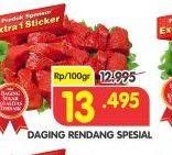 Promo Harga Daging Rendang Sapi Spesial per 100 gr - Superindo