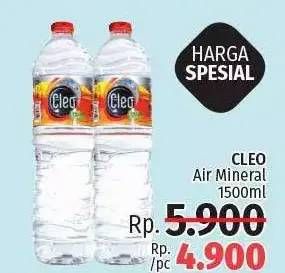Promo Harga CLEO Air Minum 1500 ml - LotteMart