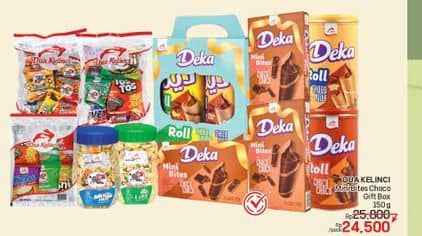 Promo Harga Dua Kelinci Deka Wafer Roll 175 gr - LotteMart