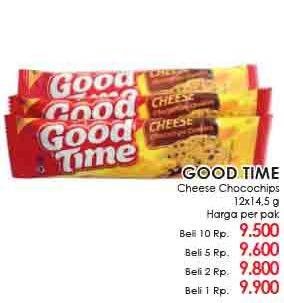 Promo Harga GOOD TIME Cookies Chocochips per 12 pcs 14 gr - LotteMart