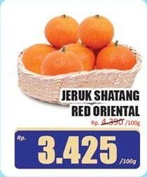 Promo Harga Jeruk Shantang Red Oriental per 100 gr - Hari Hari