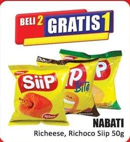 Promo Harga Nabati Siip Richeese, Richoco 50 gr - Hari Hari