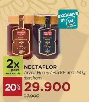 Promo Harga NECTAFLOR Honey Acacia, Black Forest 250 gr - Watsons