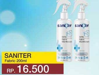 Promo Harga SANITER Fabric Disinfectant Spray 230 ml - Yogya