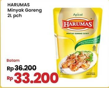 Promo Harga Harumas Minyak Goreng 2000 ml - Indomaret