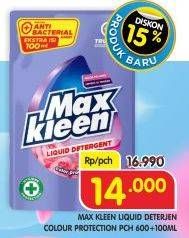 Promo Harga MAX KLEEN Liquid Detergent Color Protector 600 ml - Superindo