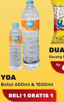 Promo Harga YOA Air Mineral 600 ml - Yogya