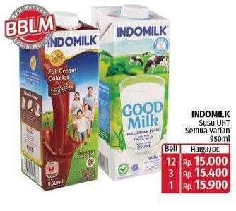 Promo Harga Indomilk Susu UHT All Variants 950 ml - Lotte Grosir