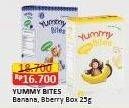 Promo Harga Yummy Bites Banana, Blueberry 25 gr - Alfamart