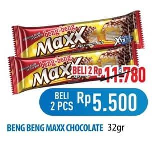 Promo Harga Beng-beng Wafer Chocolate Maxx 32 gr - Hypermart