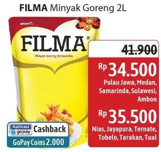 Promo Harga Filma Minyak Goreng 2000 ml - Alfamidi