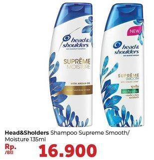 Promo Harga HEAD & SHOULDERS Supreme Shampoo Smooth, Moisture 135 ml - Carrefour