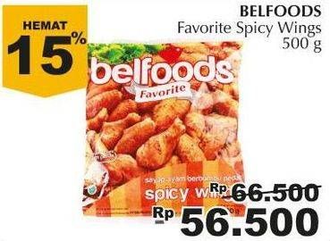 Promo Harga BELFOODS Spicy Wings 500 gr - Giant