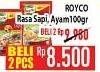 Promo Harga ROYCO Penyedap Rasa Ayam, Sapi 100 gr - Hypermart