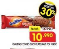 Promo Harga Ovaltine Chocolate Malt Cookies 104 gr - Superindo