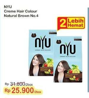 Promo Harga NYU Hair Color Nature Natural Brown 30 ml - Indomaret