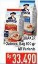 Promo Harga Quaker Oatmeal Instant/Quick Cooking All Variants 800 gr - Hypermart