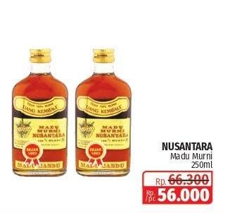 Promo Harga Madu Nusantara Madu Murni 250 ml - Lotte Grosir
