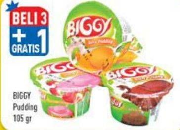 Promo Harga BIGGY Dairy Pudding per 3 pcs 105 gr - Hypermart