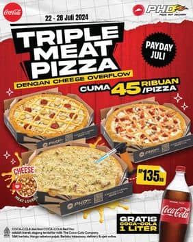 Promo Harga Triple Meat Pizza  - Pizza Hut