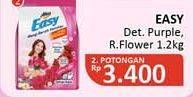 Promo Harga ATTACK Easy Detergent Powder Purple Blossom, Romantic Flowers 1200 gr - Alfamidi