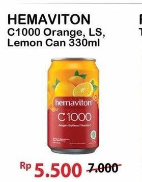 Promo Harga Hemaviton C1000 Orange, Less Sugar, Lemon 330 ml - Alfamart