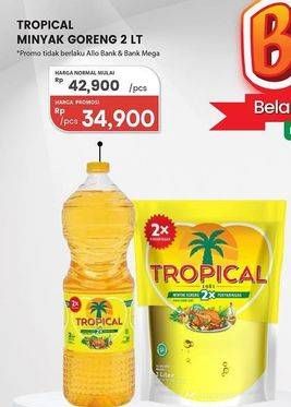 Promo Harga Tropical Minyak Goreng 2000 ml - Carrefour