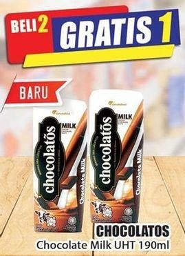 Promo Harga CHOCOLATOS Chocolate Ready To Drink 190 ml - Hari Hari