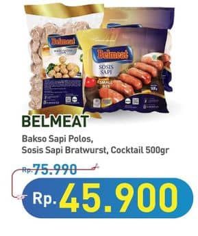 Belmeat Belmeat Bakso/Sosis  Diskon 39%, Harga Promo Rp45.900, Harga Normal Rp75.990