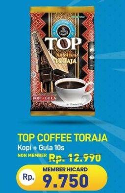 Promo Harga Top Coffee Kopi Toraja per 10 sachet 25 gr - Hypermart