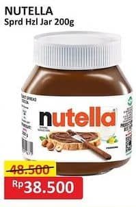 Promo Harga Nutella Jam Spread Chocolate Hazelnut 200 gr - Alfamart