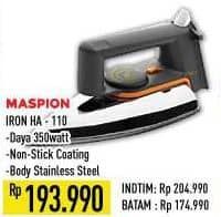 Promo Harga Maspion HA-110 Iron  - Hypermart