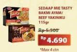 Promo Harga Sedaap Tasty Bakmi Beef Yakiniku, Ayam 115 gr - Superindo