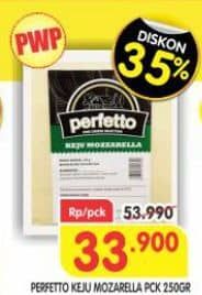 Promo Harga Perfetto Keju Mozzarella 250 gr - Superindo