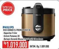 Promo Harga PHILIPS Rice Cooker HD 3138  - Hypermart