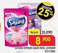 Promo Harga Sayang Liquid Detergent Rose, Lavender 510 ml - Superindo